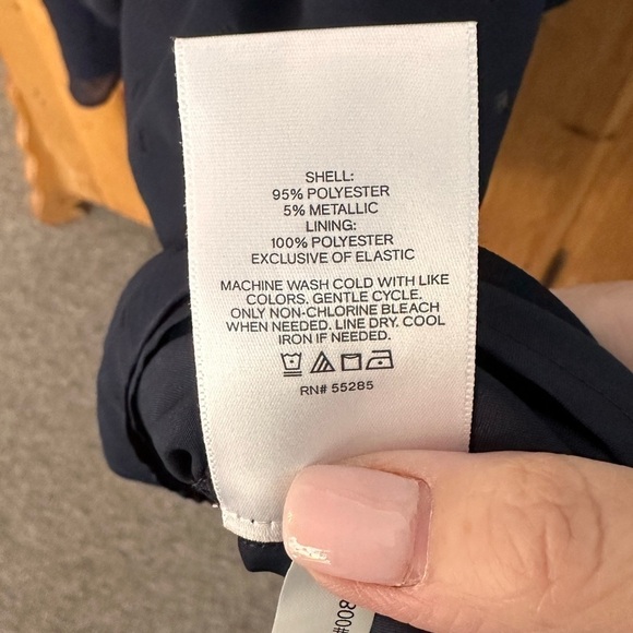 Express Dress Blue w/Silver Accents Great Detailing Long Sleeves NWT Size XL - Picture 15 of 15